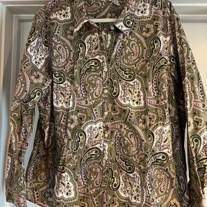 Paisley Button-Up Shirt